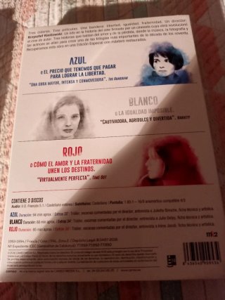 Trilogía Tres Colores de Kieslowski (DVD)