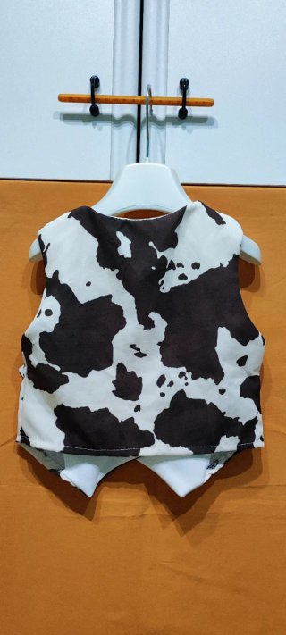 Gilet bimba fantasia mucca 18 mesi