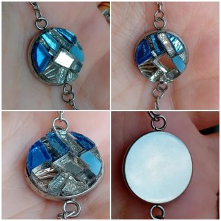 Bracciale tondo mosaico vetro