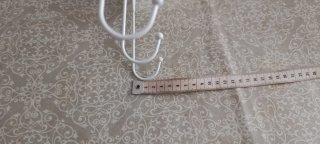 Perchas Corazón Metal Blanco