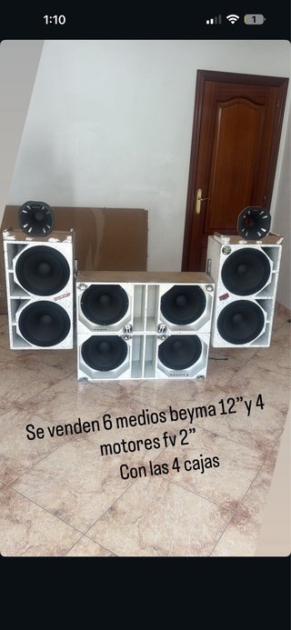 Solo me quedam 4 Medios Beyma 12 y 4 Motores FV 2