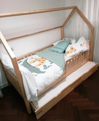 Cama infantil Mon Lit Cabane madera