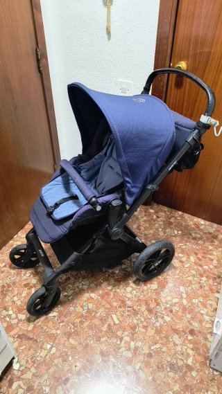 Carrito Bebé Jane Muum Azul + Sombrilla