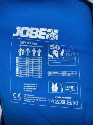 Chaleco Jobe Unify Vest Negro/Azul