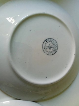 Lote antiguo La Cartuja Fuente + Tazas + Platos