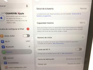 ipad apple ipad air m2 (wi-fi) (a2902) (11,0) 128gb (6th generacion)