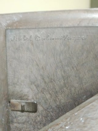 Marco de fotos bañado plata