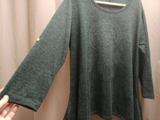 Jersey verde mujer