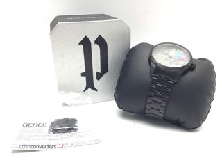 reloj pulsera caballero police 15715j neist skull ip gun rainbow