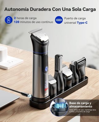 NUEVO! Set Cortapelos 6 en 1 Serie S38