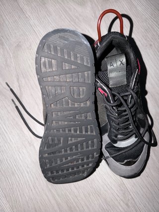 Zapatillas Armani Exchange Hombre Negro Gris