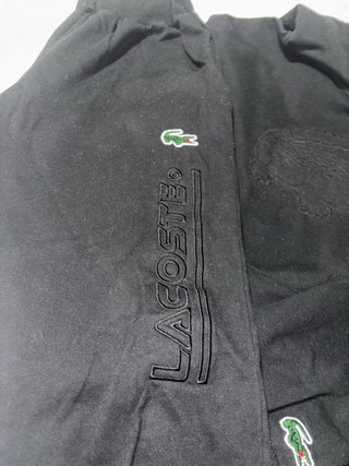 Chándal Lacoste Negro Talla M  Buen estado Capucha