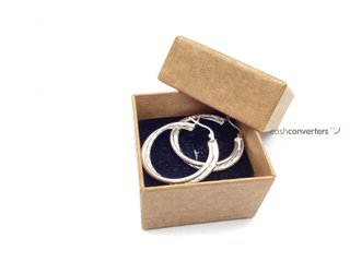 argollas plata 925mm