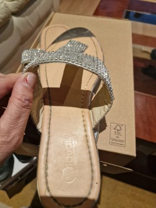 Manoletinas Laudia Plata Talla 40