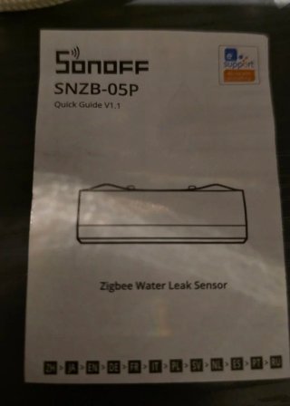 Detector Agua Zigbee Sonoff SNZB-05P