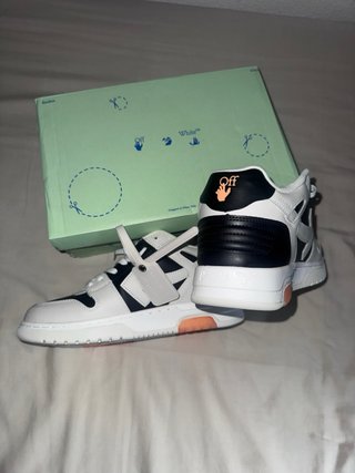 Nuove Scarpe da Ginnastica Off-White Nere e Bianche