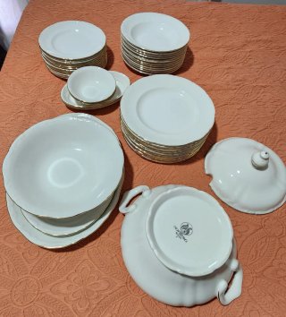 Vajilla Vintage Pontesa 45 Piezas Porcelana