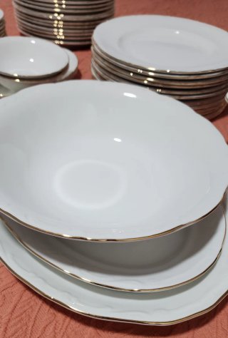 Vajilla Vintage Pontesa 45 Piezas Porcelana