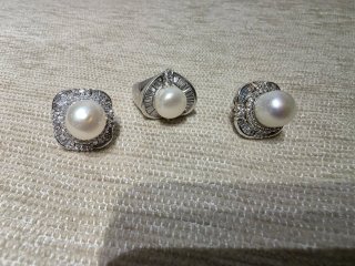 Conjunto Anillos y Pendientes Plata 925