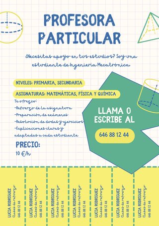 Profesora particular de Zaragoza.