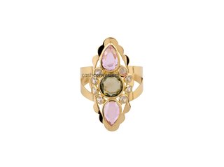 anillo oro 18k con piedra con circonita t. 11 (16,24 mm)