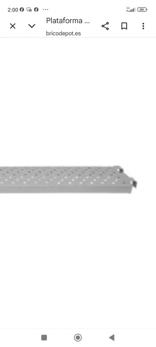 Plataforma Andamio Acero Galvanizado 300x30