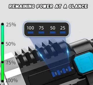 Linterna LED 4 Focos Potente