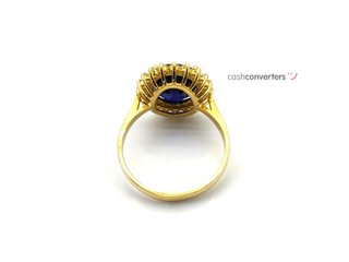 sortija oro 18k con piedra con circonita