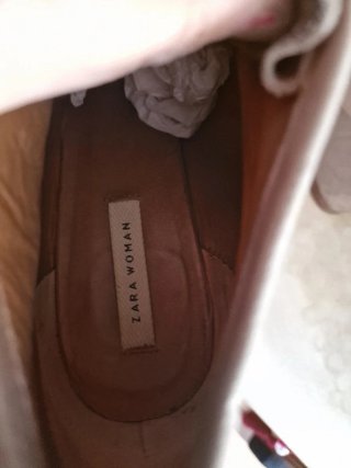 Botines tacón plataforma beige talla 40