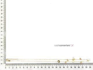 gargantilla oro 18k con piedra con circonita 22cm