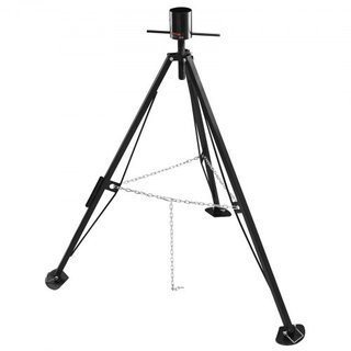 Estabilizador de Trípode para Quinto Rueda, Estabilizador de Quinto Rueda de Capacidad de Carga de 5000 LBS, Estabilizador de Gooseneck RV de Altura Ajustable de 35"-57", Gato de Trípode para Trai...