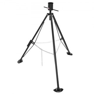 Estabilizador de Trípode para Quinto Rueda, Estabilizador de Quinto Rueda de Capacidad de Carga de 5000 LBS, Estabilizador de Gooseneck RV de Altura Ajustable de 35"-57", Gato de Trípode para Trai...