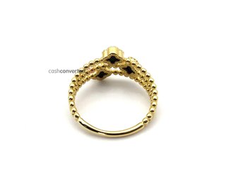 sortija oro 18k con piedra con circonita