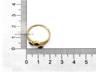 sortija oro 18k con piedra con circonita