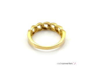 sortija oro 18k con piedra con circonita