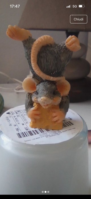 Statuetta Topo con Formaggio