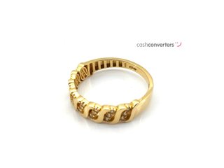 sortija oro 18k con piedra con circonita