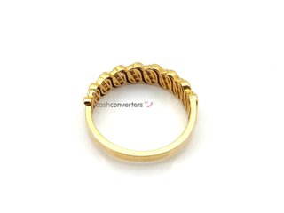 sortija oro 18k con piedra con circonita