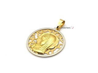 medalla oro 18k