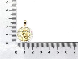 medalla oro 18k