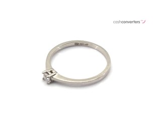 sortija oro 18k con piedra con circonita