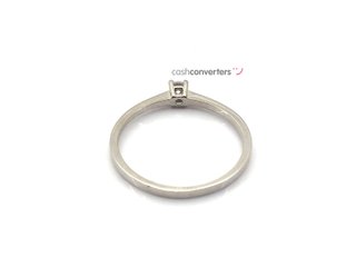 sortija oro 18k con piedra con circonita