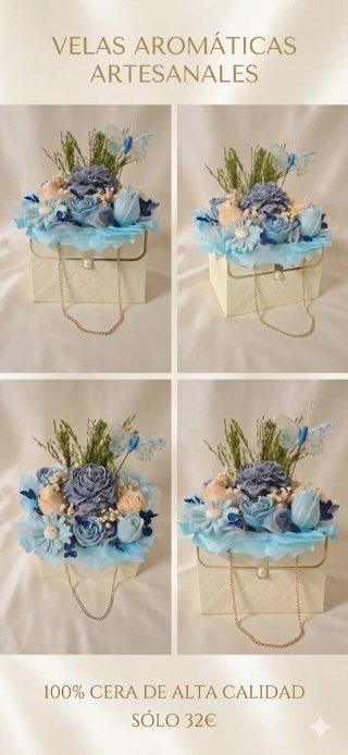 Arreglo floral  Velas Aromáticas Artesanales