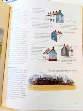 Dos libros. Acuarelas y  pintar agua en la técnic