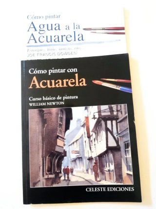 Dos libros. Acuarelas y  pintar agua en la técnic