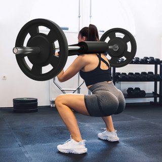 Barra de Sentadillas de Seguridad, Barra de Sentadillas de 1,500 LBS, Accesorio de Barra de Sentadillas de Seguridad con Almohadillas para Hombros y Brazos, Barra de Peso de 32 mm de Diámetro, Ide...