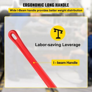 Llave de tubo, 51 pulgadas, llave de plomería recta de hierro fundido de alta resistencia, herramienta ajustable para plomero para reparación e instalación de fregaderos, grifos, inodoros, baños, ...