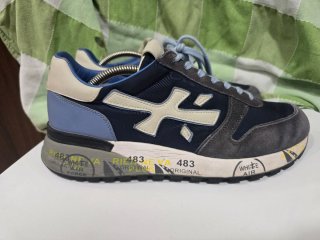 Sneakers Premiata Blu/Grigie