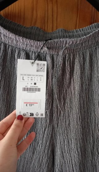 Pantalones Zara grises L