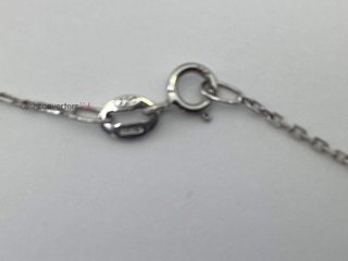 collar oro 18k con diamante de laboratorio 23cm